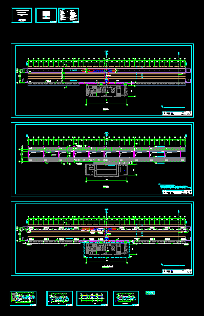 温州至福州铁路站台钢结构CAD建筑施工设计图-图一