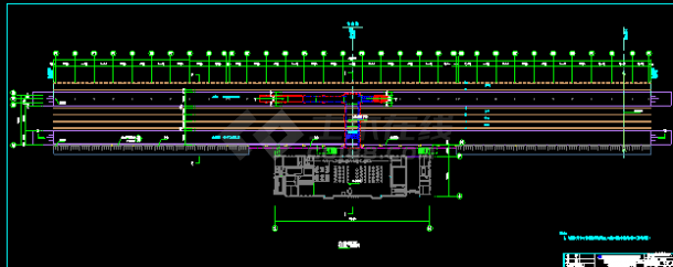 温州至福州铁路站台钢结构CAD建筑施工设计图-图二