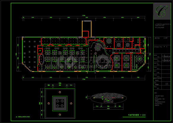 [成都]某大饭店室内装修施工设计CAD方案图-图二