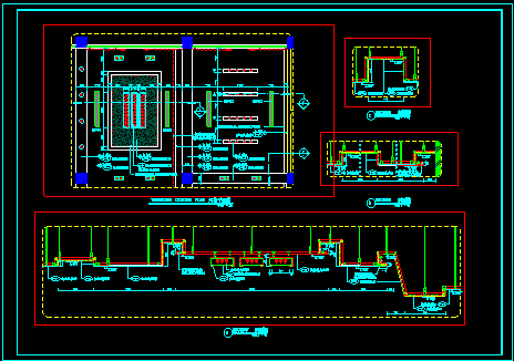 广东海天味业装修施工设计CAD方案全套图-图二