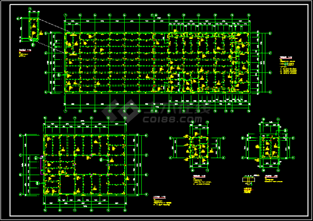 某厂房全套结构建筑CAD施工图纸(含设计说明）-图二