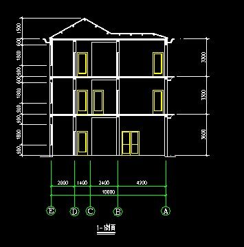 某农村住宅设计方案CAD详图图纸-图二
