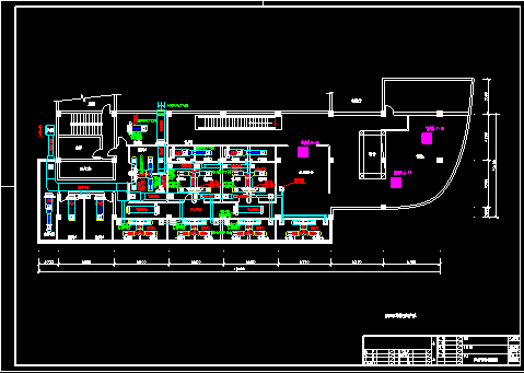 茶楼中央空调施工CAD设计方案图纸-图二