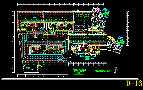 某豪华小区高层地下室电气CAD施工设计图-图二