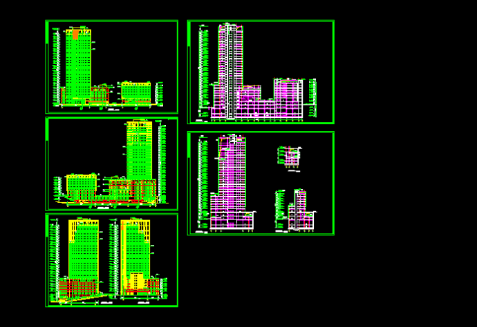 豪华多层办公楼建筑方案设计全套CAD图纸_图1