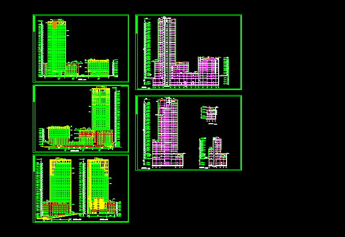 豪华多层办公楼建筑方案设计全套CAD图纸