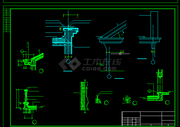 某多层办公楼建施方案设计全套CAD图纸-图二