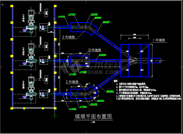 某地区水电站压力岔管cad设计施工图纸-图二