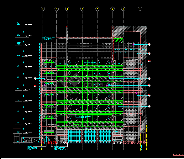 某市医院十一层传染病大楼建筑CAD设计施工图纸-图二