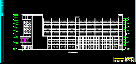 某锐角宿舍楼建施工CAD设计平面图纸-图二