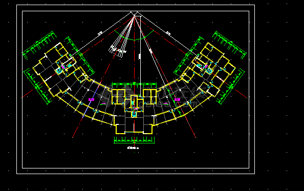 航运新村住宅建筑施工CAD设计方案详图-图二