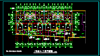 绿色风情高档小区住宅CAD平面建筑施工图-图二
