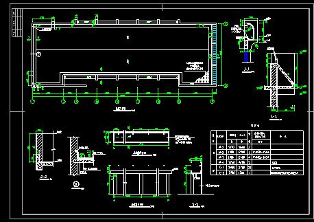 某食堂建筑cad设计详细施工方案图-图二