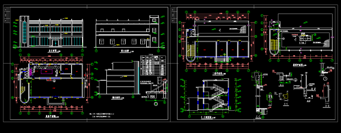 某多层食堂建筑cad设计全套施工图_图1