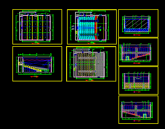 某国际电影院建施设计全套CAD图纸_图1