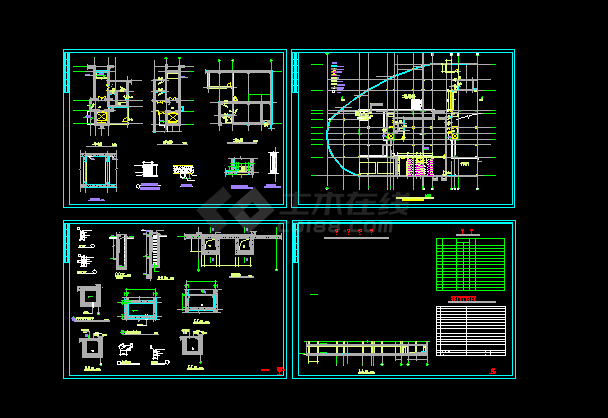 地下室人防建筑施工方案设计全套CAD图纸-图一