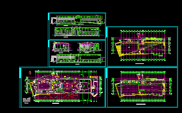 中海会所建筑施工CAD设计方案图纸_图1