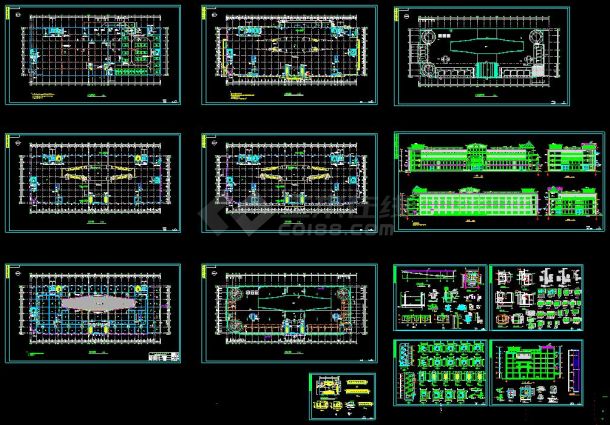 大型商场的cad平面设计全套图纸-图一