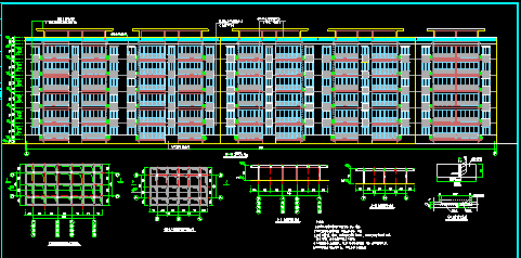 某小区多层住宅楼建筑平面CAD施工图-图二