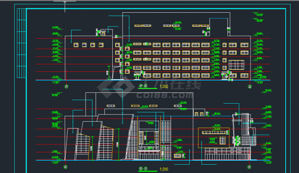 某地区高档影剧院建筑设计CAD施工图-图二