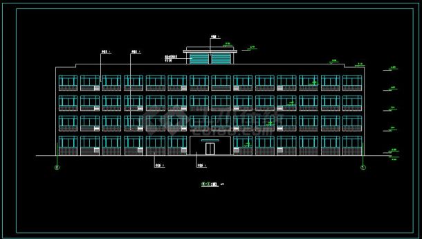 某工厂综合楼的cad平面设计扩出图(含设计说明）-图二