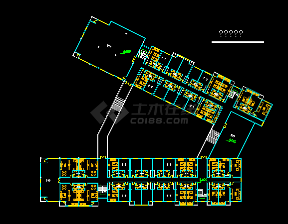 某豪华中式酒店建筑设计全套CAD详图-图二