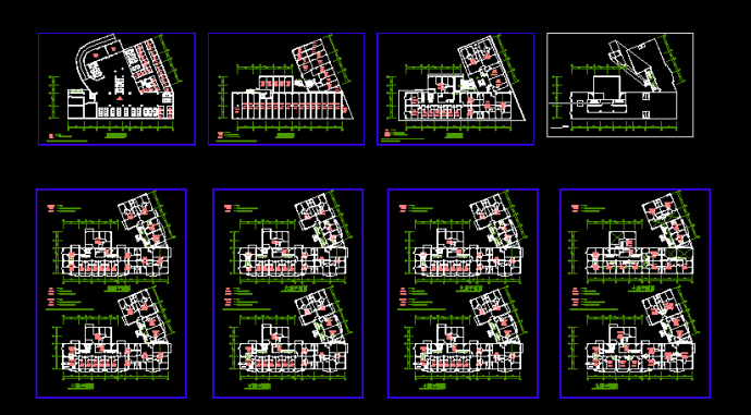 时代广场建施方案设计CAD全套平面图_图1