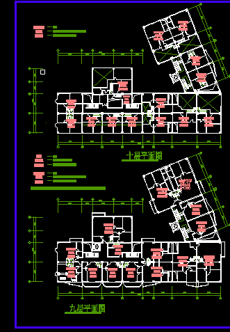 时代广场建施方案设计CAD全套平面图-图二