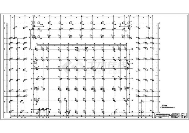 吉林恒大名都大剧场30#楼综合楼框架结构CAD图纸-图一