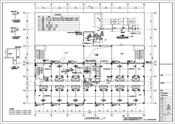 某批发市场2#楼mdv暖通CAD施工图-图二