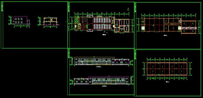 食堂浴室建筑的cad平面设计方案图_图1