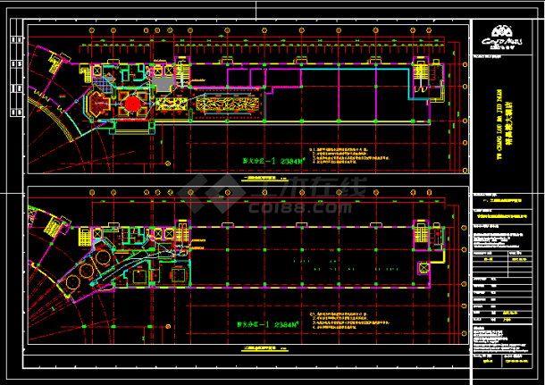 大型酒店电气系统cad施工方案设计图纸-图二