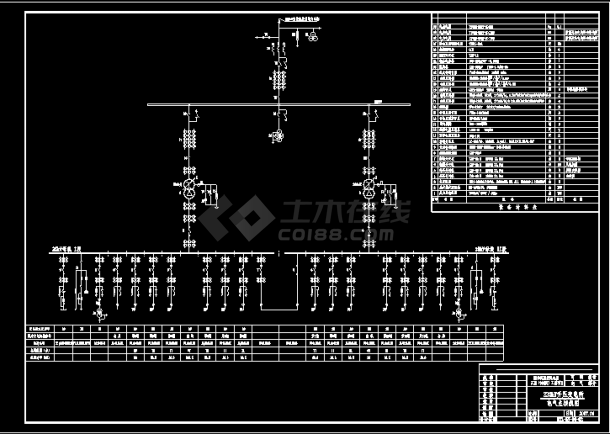 某风力发电工程建筑cad施工设计方案图纸-图二