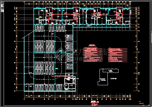 综合楼电力电气设计cad平立面方案施工图-图二
