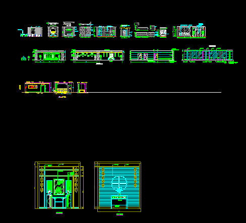 中式设计元素、雕花cad装修详细图纸_图1
