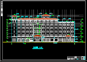 某星级酒店建筑CAD平立面全套设计图-图二