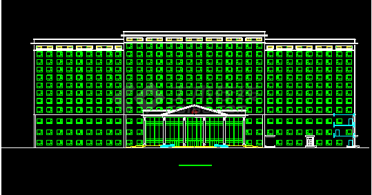 某市五星酒店公共建筑部分CAD设计平面图-图二