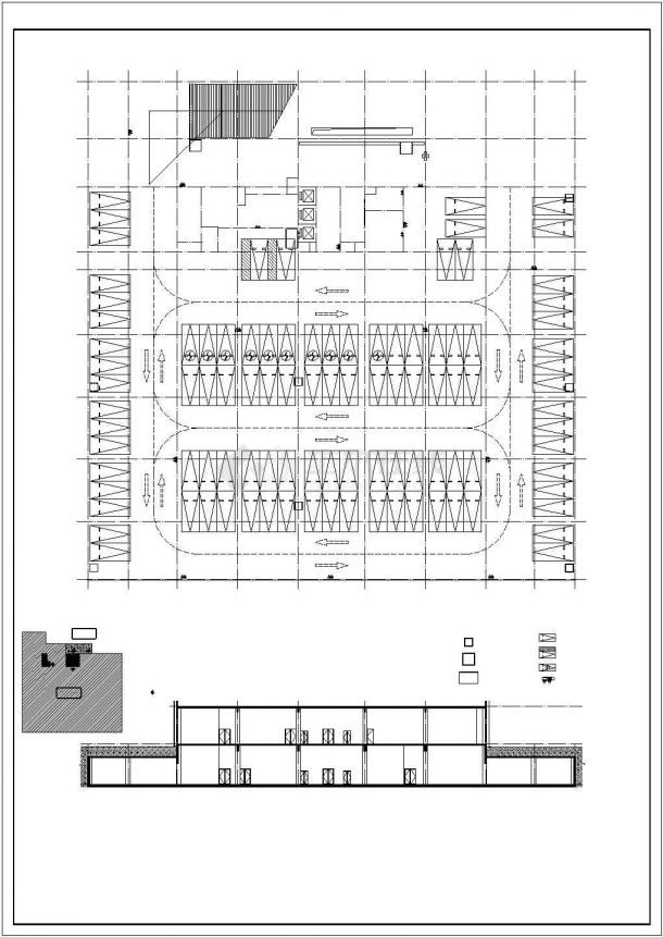 某医疗器械产业园建筑总图和地下室平面图-图二