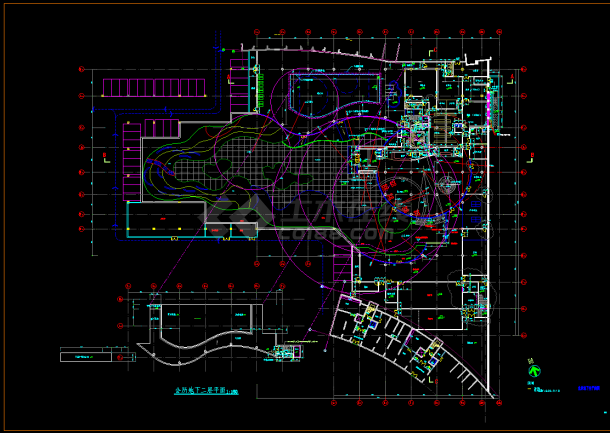 某市中央公寓CAD平面设计施工图-图一