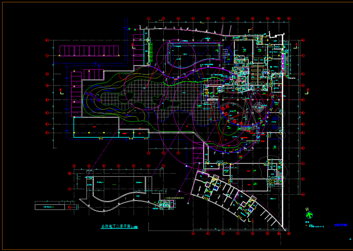 某市中央公寓CAD平面设计施工图_图1
