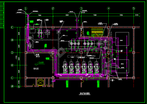 一套完整机房供暖cad设计施工方案图纸-图二