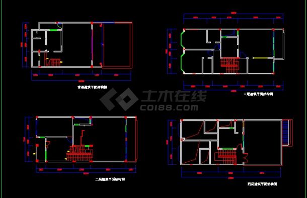 某别墅建筑设计方案全套详细CAD图纸-图二