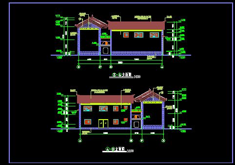 云南大理住宅建筑施工设计CAD详情图-图二