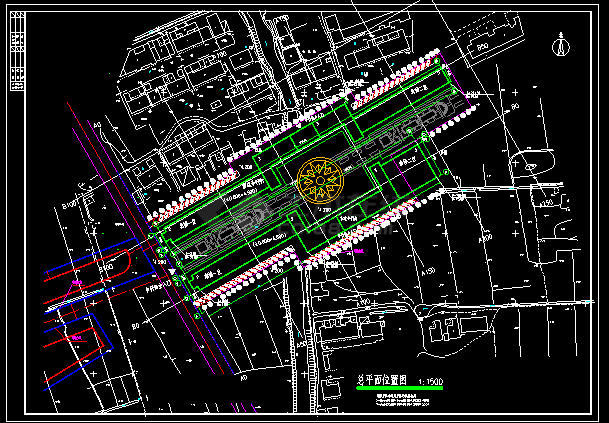 东莞南城城市风景步行街建筑施工图设计-图二