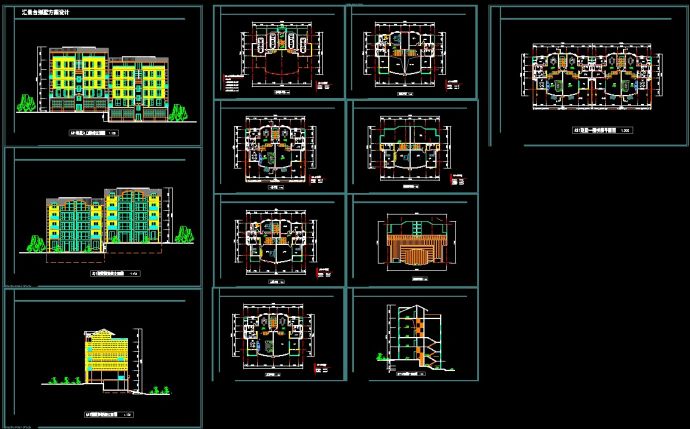 某豪华别墅方案设计CAD施工图纸_图1