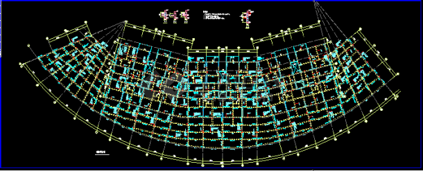 小区住宅结构CAD平面施工设计图-图二