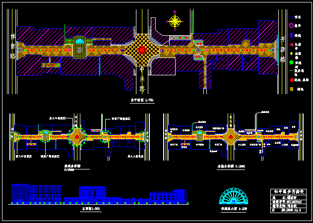 某市步行街设计CAD建筑施工规划图纸_图1