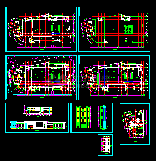某大型商场设计方案建筑CAD施工图纸-图一