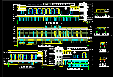 大连某购物广场建筑CAD施工设计图纸-图二
