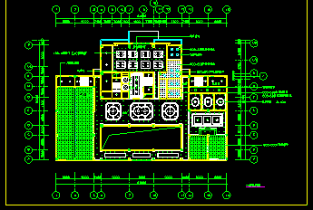 某酒店大堂平面建筑CAD施工设计图纸-图二